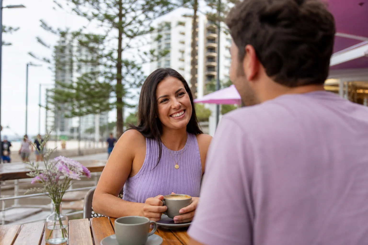 Gold Coast local reviewing photos for an online dating profile